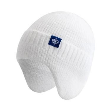 Imagem de Gorro Feminino De Inverno Com Abas Para as Orelhas Em Pelúcia Sintétic