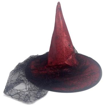 Imagem de Kit c/ 4 Chapeu de bruxa para festa 38cm - Dalla Valle