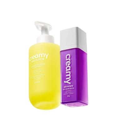Imagem de Kit Skincare Creamy Limpador Glicerinado e Gel-Creme Retinol 0,3 200ML 30G