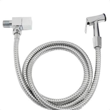 Imagem de Ducha Higiênica Completa Mangueira 120cm Cromada Chuveirinho Registro 
