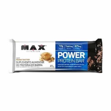 Imagem de Power Protein Bar - 1 Unidade de 41g  Peanut Butter - Max Titanium