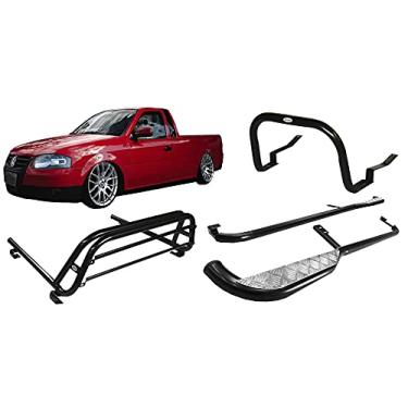 Imagem de KIT QUEBRA MATO+ESTRIBO+SANTO ANTONIO SAVEIRO 98/2009 PRETO