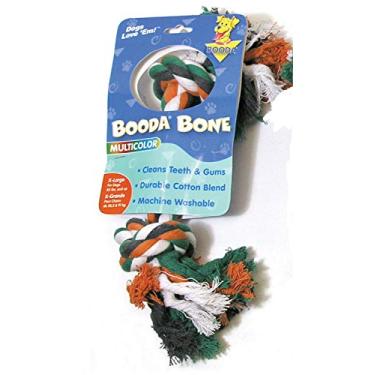 Imagem de Doskocil – Aspen Pet Brinquedo para cães de osso de corda multicolorida extra grande 2 nós 50774
