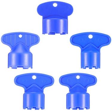 Imagem de Mudder 5 peças chave aeradora azul ferramenta de remoção com 5 tamanhos M16,5, 18,5, 21,5, 22,5, 24 chaves de pia embutidas para torneira de cache
