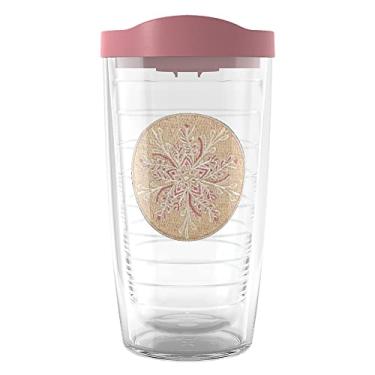 Imagem de Tervis Floco de neve congelado feito nos EUA, copo isolado de parede dupla, 473 ml, transparente