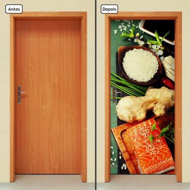 Imagem de Adesivo Decorativo de Porta - Comida Japonesa - 848cnpt