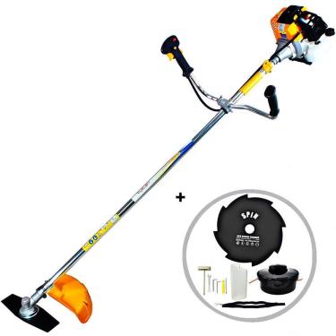 Imagem de Roçadeira Profissional Para Mato Alto VR430S Vulcan á Combustão Motor 2 Tempos 43cc 1,7hp Robusta e Econômica com Lâmina Facão + Disco de 8 Pontas