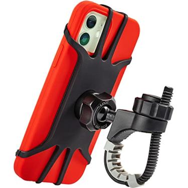 Imagem de Novo suporte de telefone para motocicleta e bicicleta 2023 - o suporte de telefone para bicicleta mais seguro e confiável para iPhone, Samsung ou qualquer smartphone. Resistente ao estresse e altamente ajustável. +100 para segurança e conforto
