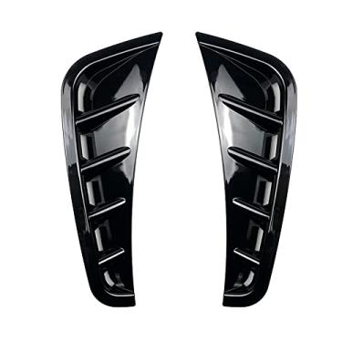 Imagem de FINMOKAL Para Benz C Classe W205 Black Para-Choque Frontal Spoiler Lateral Tampa De Entrada De Ar 2019-2021