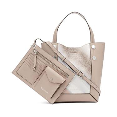 Imagem de Calvin Klein Quinn Bolsa transversal North/South Mini Tote, Multi logotipo neutro, One Size