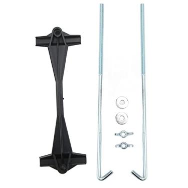 Imagem de Kit de retenção de bateria, braçadeira de bateria de 17,78 cm, kit de porcas de parafusos de fixação de 25,4 cm, gancho em J, acessórios universais para automóveis