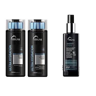 Imagem de Kit Truss 03 produtos - Shampoo e Condicionador Ultra Hydration 300ml + Amino Truss 225ml