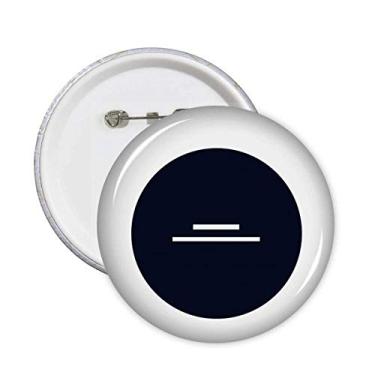 Imagem de Nota branca de música meio descanso pinos pretos crachá botão redondo decoração de roupas 5 peças