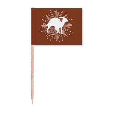 Imagem de Canto Solidarity Body Shape Toothpick Flags Marker Topper Party Decoration