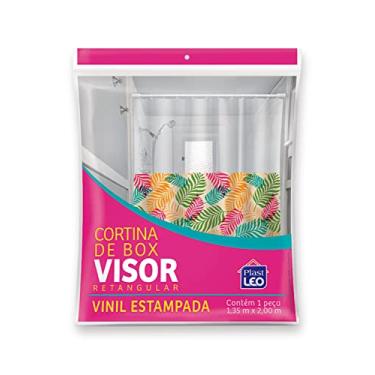 Imagem de Cortina para Box Antúrio Visor Cristal (1,35x2,00m) | Plast Leo (Ref.: 623-C)