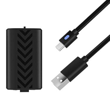 Imagem de ABS Battery Pack with Charging Cable & LED Indicator for Xbox Series S/X Controller