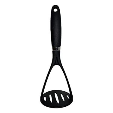 Imagem de Espremedor Amassador De Batatas Legumes Manual Utensílio De Cozinha Em Plástico BPA Free Para Fazer Purê Resistente Preto LINHA PREMIUM SYANG