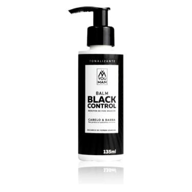 Imagem de Balm redutor de fios brancos Black Control | Cabelo e Barba | escurece de forma gradual | Redutor de Grisalhos | You Man