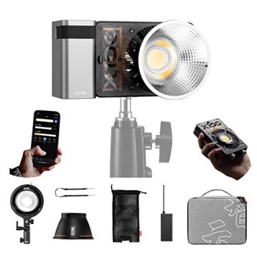 Imagem de Zhiyun Molus X100 Combo Led Video Light, w/versão de atualização Handle Battery 100w COB Studio Light 2700K~6500K CRI: 95 TLCI: 97, ZY para Bowens Mount Adapter para Outdoor Shooting Live Streaming