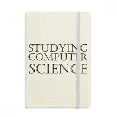 Imagem de Caderno de frases curtas para estudar, ciência da computação, capa dura oficial, diário clássico