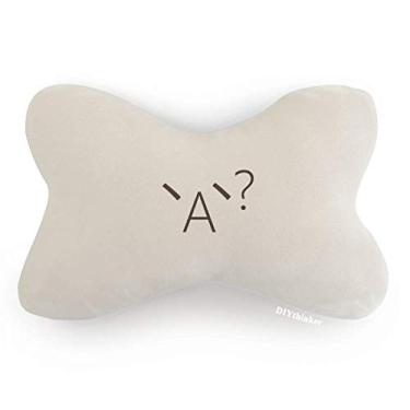 Imagem de DIYthinker Lovely Face Puzzled Expression Carro Acabamento Pescoço Decoração Almofada Almofada Almofada para Encosto de Cabeça