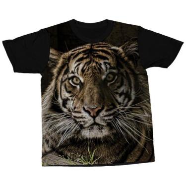 Imagem de Camiseta Tigre Animal Selvagem Blusa Camisa Full Print - Darkwood