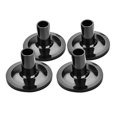 Imagem de Mangas de Prato de Bateria, 8 Unidades de Tambor Preto de Plástico Portátil Mangas Longas de Prato Instrumentos Musicais Acessório para Kit de Bateria de Prateleira