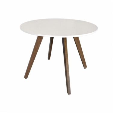 Imagem de Mesa De Jantar Redonda Dublin Branca Ref. 020 100b Vivaligna