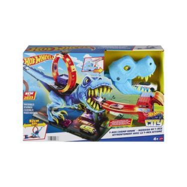 Hot Wheels Pista Lançador De Dinossauro GVF42 - Mattel - Pistas de