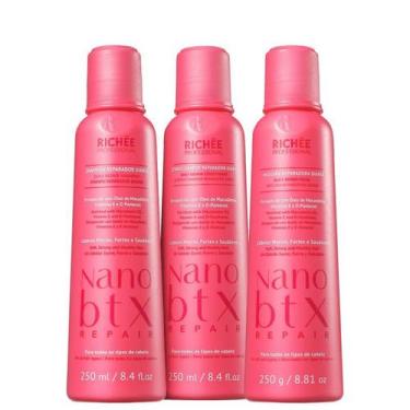 Imagem de Richée Nano Btx Repair Shampoo + Condicionador + Máscara (3 X 250ml)