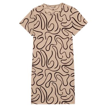 Imagem de Vestido Estampado Meia Malha Manga Curta Malwee Ref. 70891