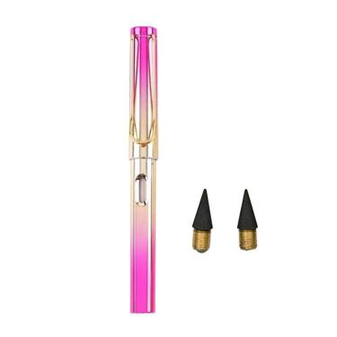 Imagem de Lápis Infinito Metalizado Colorido Com Borracha E Ponteiras