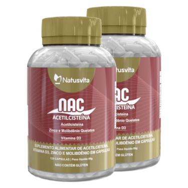 Imagem de Nac N-Acetilcisteína + Zinco + Molibdênio + Vitamina D3 Cápsulas (Kit 2 unds. 240 cápsulas)