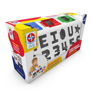 Imagem de Brinquedos Estrela - Caixa encaixa Letras e Números, Multicolorido, Estrela Baby