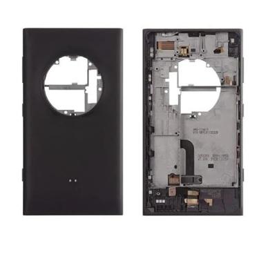 Imagem de SHOWGOOD Capa traseira com bateria traseira para Nokia Lumia 1020 com botão de volume + cabo flexível de porta de carregamento (branco)