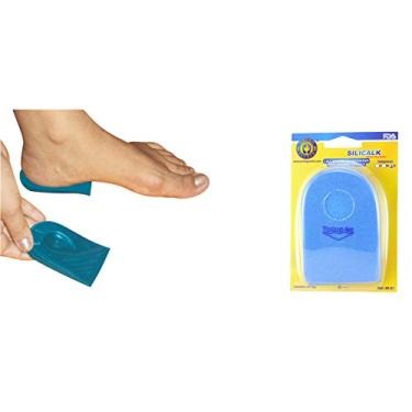 Imagem de Calcanheira Acomodativa para Esporão Silicalk, Ortho Pauher, Azul, Pequeno