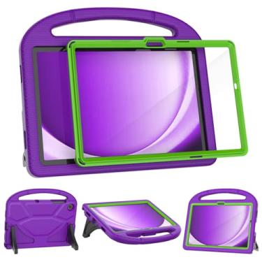 Imagem de VICVOL Capa infantil à prova de choque para Samsung Galaxy Tab A9+ 27.9 cm 2023 (SM-X210/X216/X218) | Capa resistente com suporte de alça com protetor de tela integrado, capas educativas para tablet