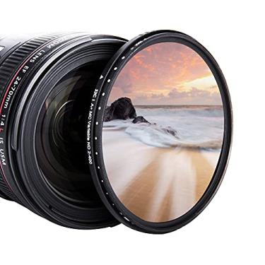 Imagem de JJC Filtro de densidade neutra variável de 55 mm ND2 para ND400, filtro fino Fader ND para Son. A6600 A6500 A6400 A6000 com E 18-135 mm f/3.5-5.6, lente Sigma 56 mm f/1.4 DC DN e mais com rosca de 55