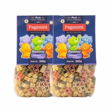 Imagem de Kit 2X: Macarrão Bambini Ursinhos Tricolore Paganini 300g