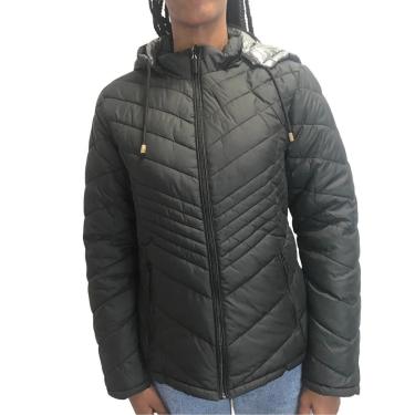 Imagem de Jaqueta Dunialin Dupla Face com Capuz Preta 2204-Feminino