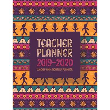 Imagem de Planejador de aulas para professores: semanal e mensal | de agosto a julho de 2019-2020 | Edição tribal: 2019-2020 Planejador de aulas semanal e mensal para professores | ... Planner de aulas para