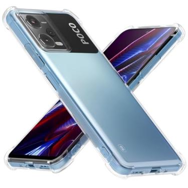 Imagem de Capa Capinha Com Bordas Anti Impacto Para Poco X5 Tela de 6,67 Polegadas (Bluepink)