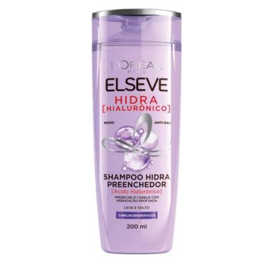 Imagem de Shampoo Preenchedor Hidra Hialurônico Hidratação Profunda L'Oréal Paris Elseve 200 ml