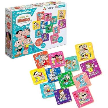 Imagem de Brinquedo Didático Pedagógico Escolar Jogo da Memória Turma da Mônica Original