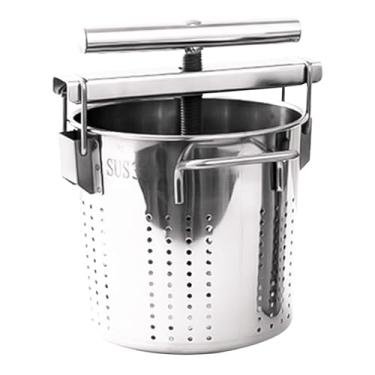 Imagem de Gralara Máquina de prensa de barril de mel 6L com alça em T, conveniente para usar, desidratador, prensa de banha para uva, cozinha doméstica, cidra