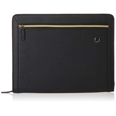 Imagem de Wenger Amelie Padfolio feminino com zíper, Preto, One Size, Amelie Padfolio feminino com zíper
