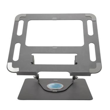 Imagem de Suporte para Laptop para Mesa, Suporte para Notebook Ajustável Em ângulo e Altura Suporte para Notebook Com Base Antiderrapante Rack de Leitura de Metal para Celular Tablet
