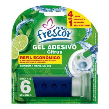 Imagem de Refil Detergente Sanitários Reposição Gel Adesivo 38g Novo Frescor Dur