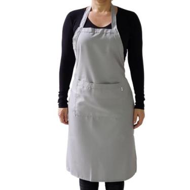 Imagem de Avental de Frente com bolso Oxford - Bazar Neves, Cinza