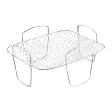 Imagem de Cremalheira de Aço Inoxidável da Fritadeira de Ar 304, Cremalheira do Desidratador de Alimentos Grill Acessórios da Fritadeira de Ar Cremalheira de Torradas para Uso da Cozinha